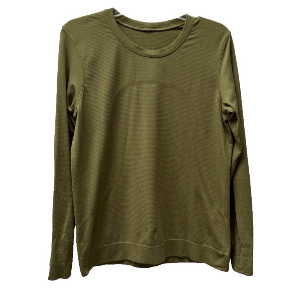 Lululemon Swiftly Tech Olive Green Long Sleeve Shirt Men’s Size M